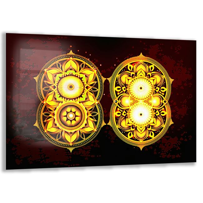 Mistik Cam Tablo - Yatay Motif 01-002 