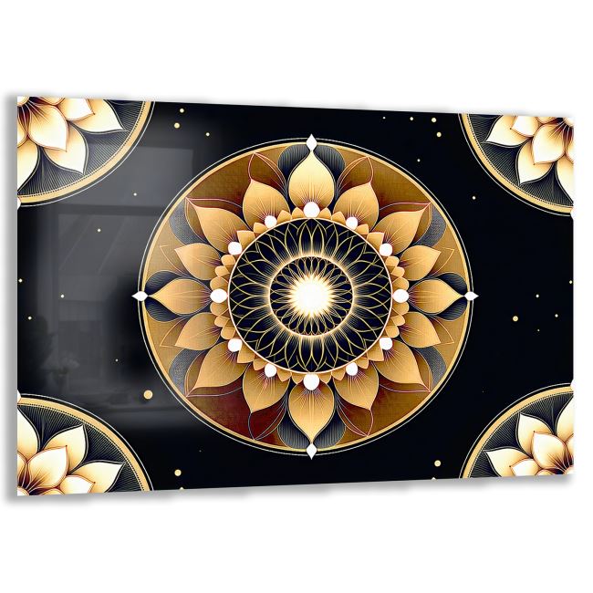 Mistik Cam Tablo - Yatay Motif 01-032 