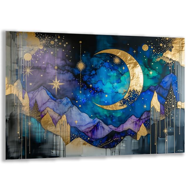 Mistik Cam Tablo - Yatay Motif 01-067 