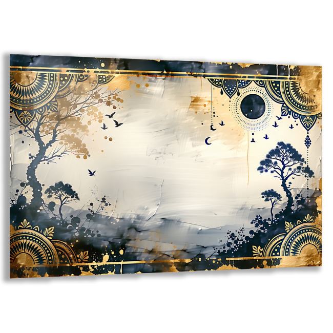 Etnik Cam Tablo - Yatay Motif 01-006 