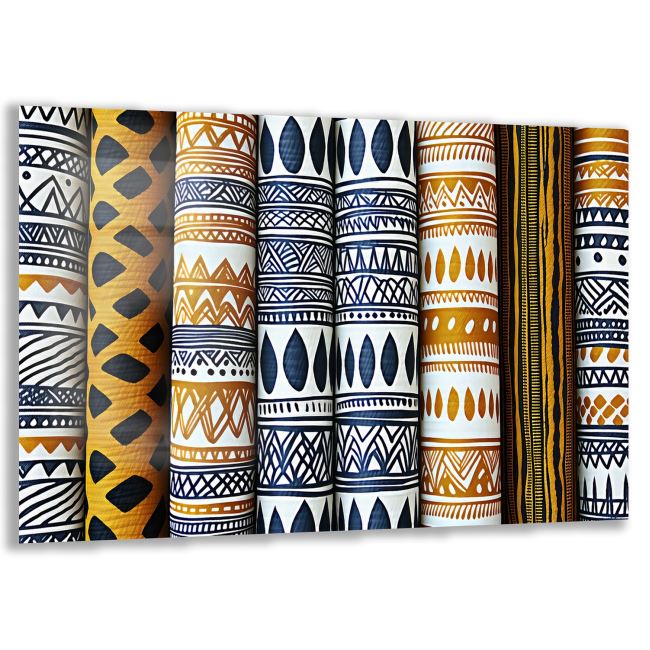 Etnik Cam Tablo - Yatay Motif 01-013 