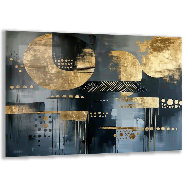 Etnik Cam Tablo - Yatay Motif 01-015 