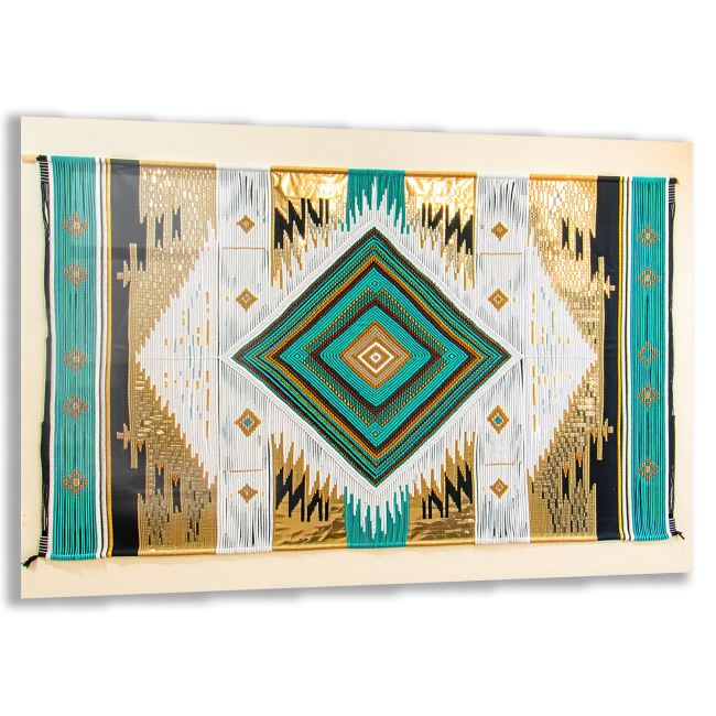 Etnik Cam Tablo - Yatay Motif 01-019 