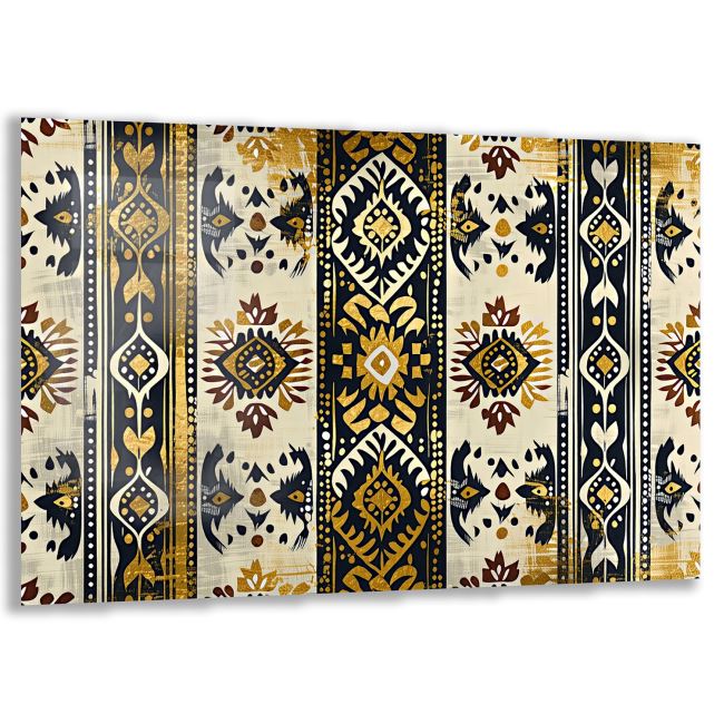Etnik Cam Tablo - Yatay Motif 01-020 