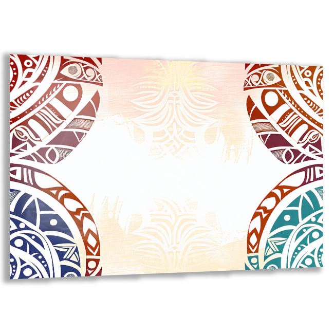 Etnik Cam Tablo - Yatay Motif 01-030 