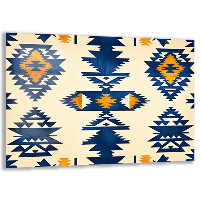 Etnik Cam Tablo - Yatay Motif 01-032 