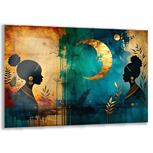 Etnik Cam Tablo - Yatay Motif 01-034 