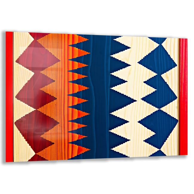 Etnik Cam Tablo - Yatay Motif 01-037 