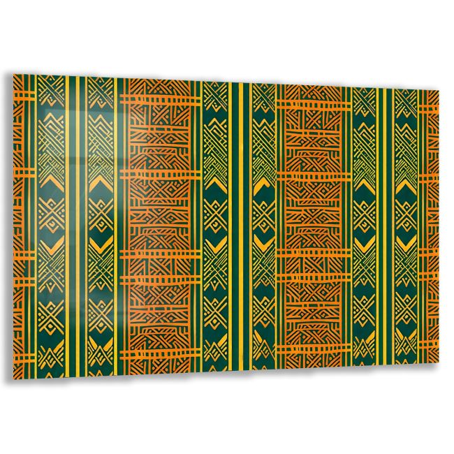 Etnik Cam Tablo - Yatay Motif 01-045 