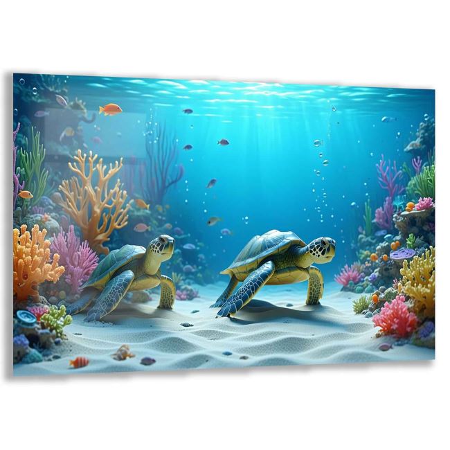 Eğitici Çocuk Odası Cam Tablo - Yatay Motif 01-021 