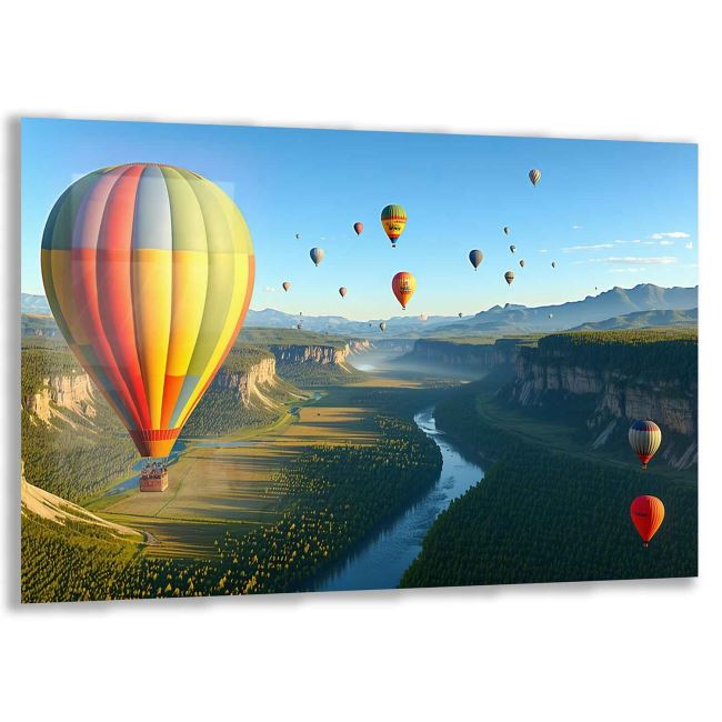 Macera ve Keşif Temalı Çocuk Odası Cam Tablo - Yatay Motif 01-011 