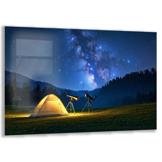 Macera ve Keşif Temalı Çocuk Odası Cam Tablo - Yatay Motif 01-021 