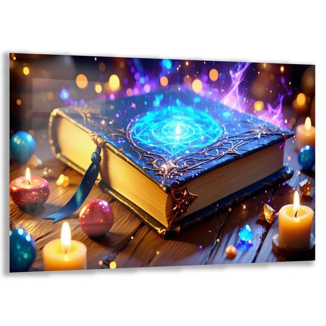Fantastik ve Büyülü Dünyalar Temalı Çocuk Odası Cam Tablo - Yatay Motif 01-006 