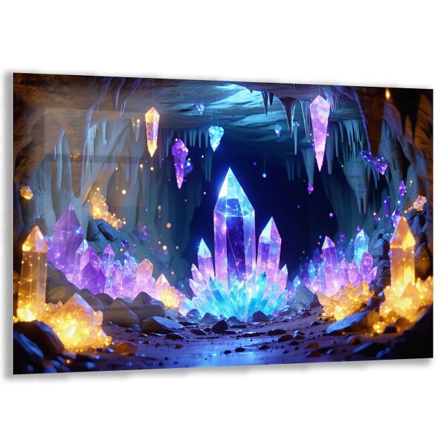 Fantastik ve Büyülü Dünyalar Temalı Çocuk Odası Cam Tablo - Yatay Motif 01-027 
