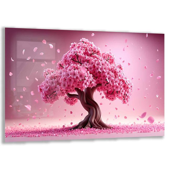 Doğa ve Hayvanlar Temalı Çocuk Odası Cam Tablo - Yatay Motif 01-015 