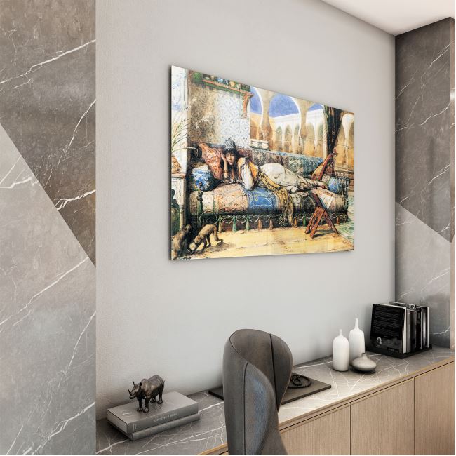 Klasik  Osmanlı Cam Tablo - Dikey Motif 02-003 70 x 100