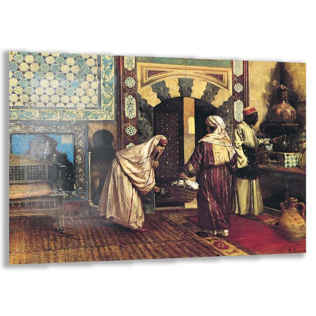 Klasik  Osmanlı Cam Tablo - Dikey Motif 02-007 