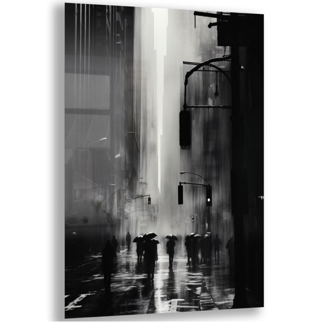 Sanatsal Cam Tablo - Sokak Fotoğrafçılığı - Dikey Motif 12-005 