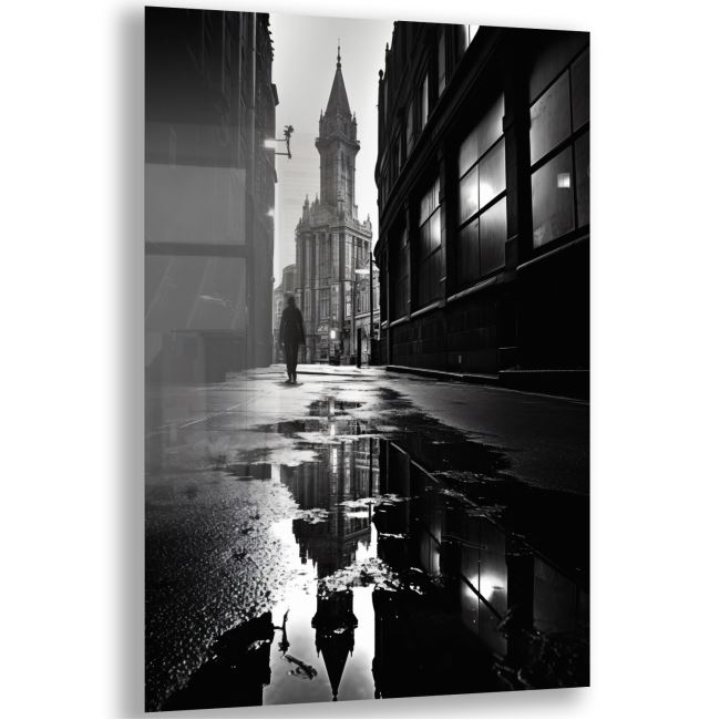 Sanatsal Cam Tablo - Sokak Fotoğrafçılığı - Dikey Motif 12-020 