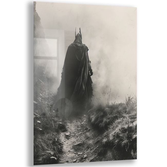 Fantastik ve Korku Cam Tablo - Karışık - Dikey Motif 01-004 