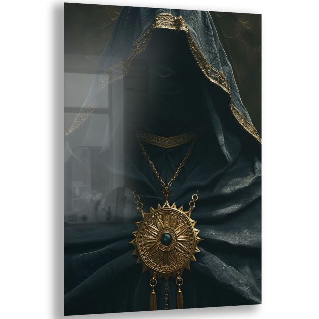 Fantastik ve Korku Cam Tablo - Karışık - Dikey Motif 01-027 