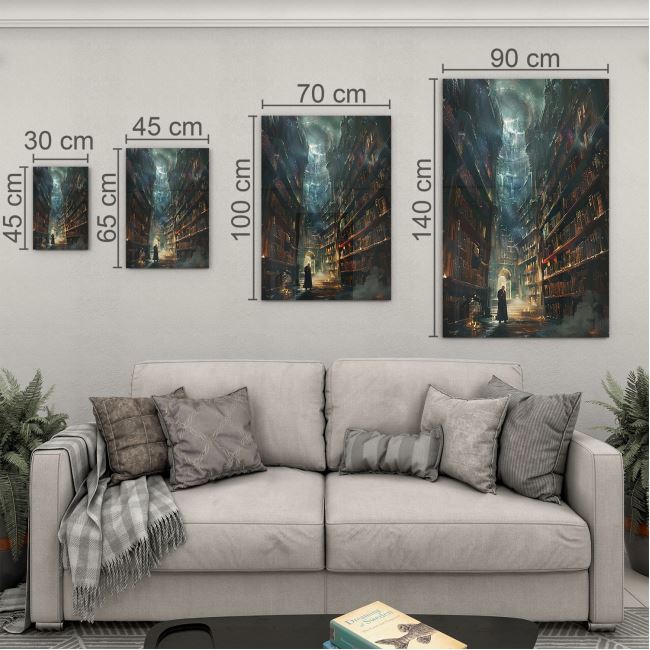 Fantastik ve Korku Cam Tablo - Karışık - Dikey Motif 01-118 70 x 100