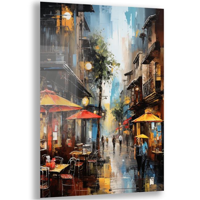 Yolculuk ve Seyahat Cam Tablo - Karışık - Dikey Motif 01-020 