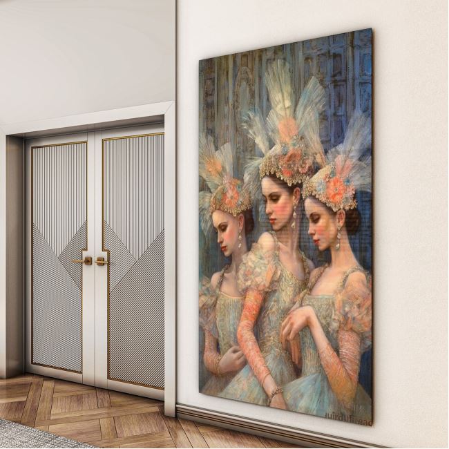 Vintage Cam Tablo - Türkiye Manzaraları - Dikey Motif 01-001 30 x 45