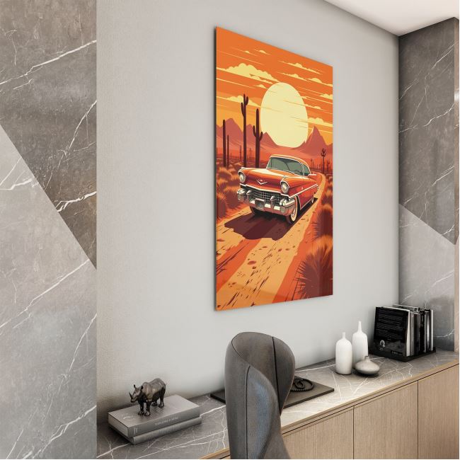 Vintage Cam Tablo - Türkiye Manzaraları - Dikey Motif 01-002 30 x 45