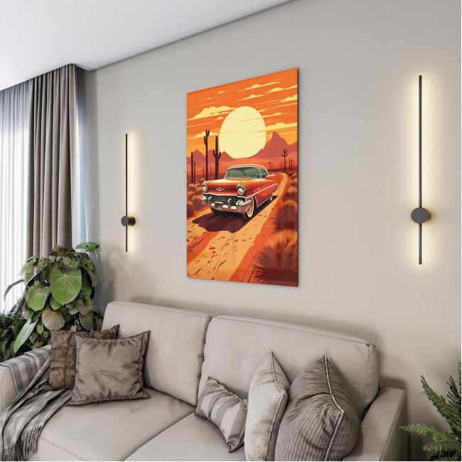 Vintage Cam Tablo - Türkiye Manzaraları - Dikey Motif 01-002 30 x 45