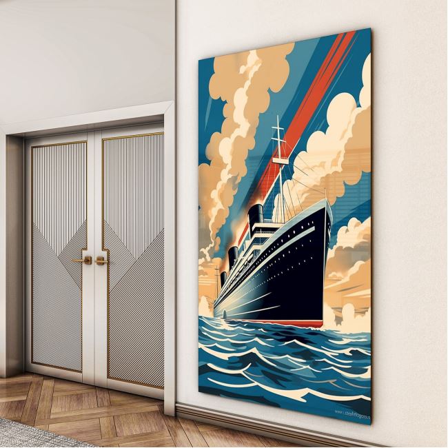 Vintage Cam Tablo - Türkiye Manzaraları - Dikey Motif 01-012 30 x 45