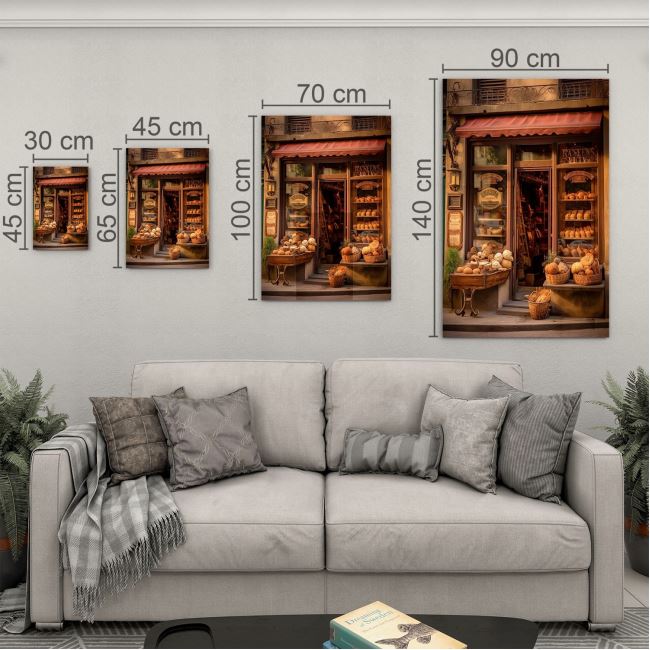 Vintage Cam Tablo - Türkiye Manzaraları - Dikey Motif 01-022 30 x 45
