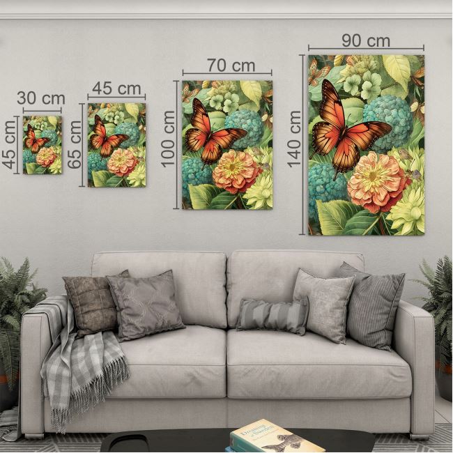 Vintage Cam Tablo - Türkiye Manzaraları - Dikey Motif 01-023 30 x 45