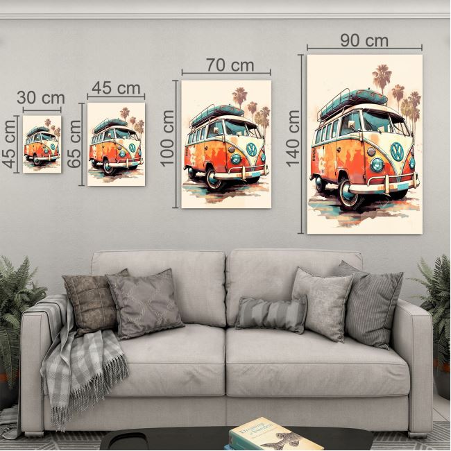 Vintage Cam Tablo - Türkiye Manzaraları - Dikey Motif 01-025 30 x 45