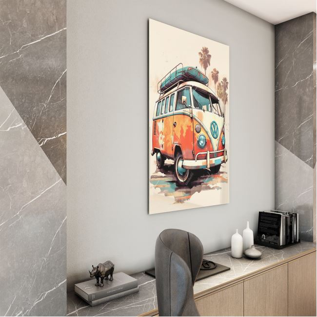 Vintage Cam Tablo - Türkiye Manzaraları - Dikey Motif 01-025 30 x 45