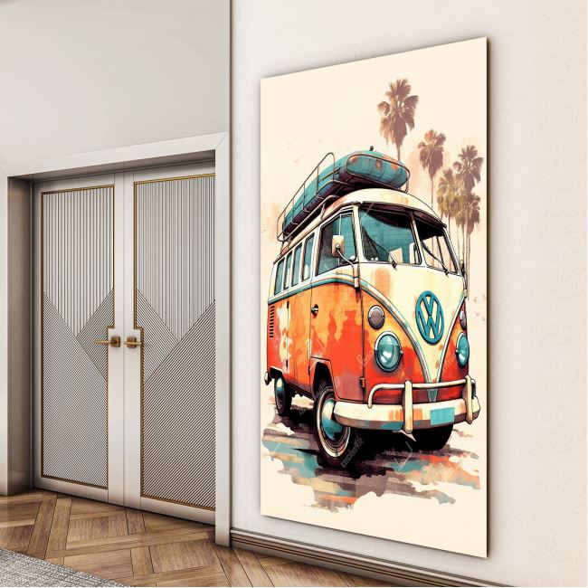 Vintage Cam Tablo - Türkiye Manzaraları - Dikey Motif 01-025 30 x 45