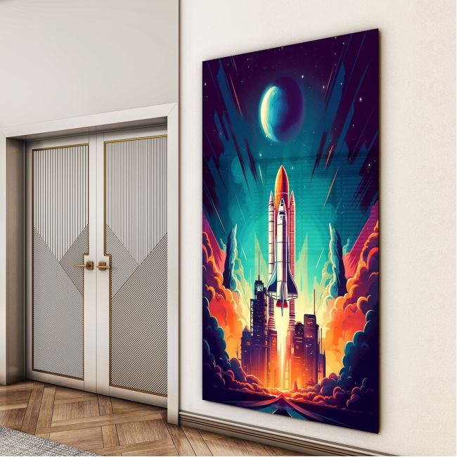 Vintage Cam Tablo - Türkiye Manzaraları - Dikey Motif 01-029 30 x 45