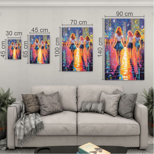 Vintage Cam Tablo - Türkiye Manzaraları - Dikey Motif 01-030 30 x 45