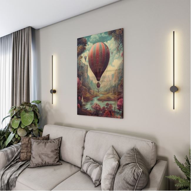 Vintage Cam Tablo - Türkiye Manzaraları - Dikey Motif 01-038 30 x 45