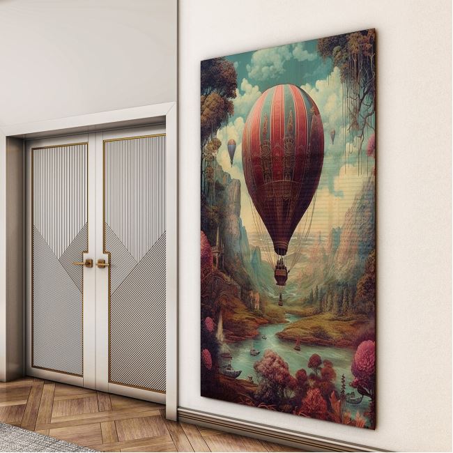 Vintage Cam Tablo - Türkiye Manzaraları - Dikey Motif 01-038 30 x 45