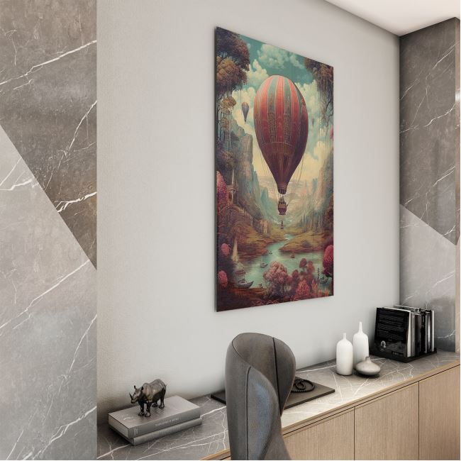 Vintage Cam Tablo - Türkiye Manzaraları - Dikey Motif 01-038 30 x 45