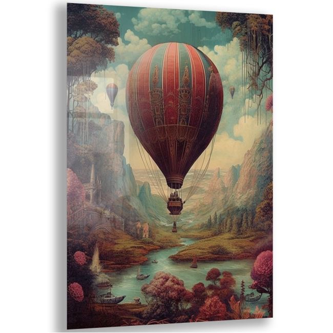Vintage Cam Tablo - Türkiye Manzaraları - Dikey Motif 01-038 30 x 45