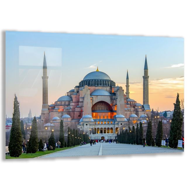 Doğa Manzaralı Cam Tablo - İstanbul - Yatay Motif 02-002 