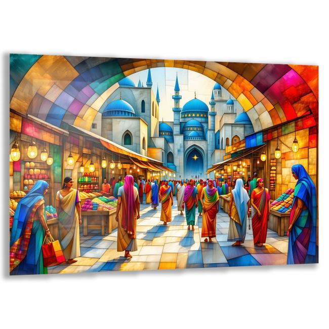 Doğa Manzaralı Cam Tablo - İstanbul - Yatay Motif 02-006 