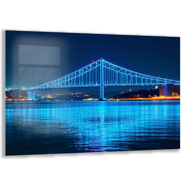 Doğa Manzaralı Cam Tablo - İstanbul - Yatay Motif 02-007 