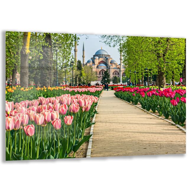 Doğa Manzaralı Cam Tablo - İstanbul - Yatay Motif 02-008 