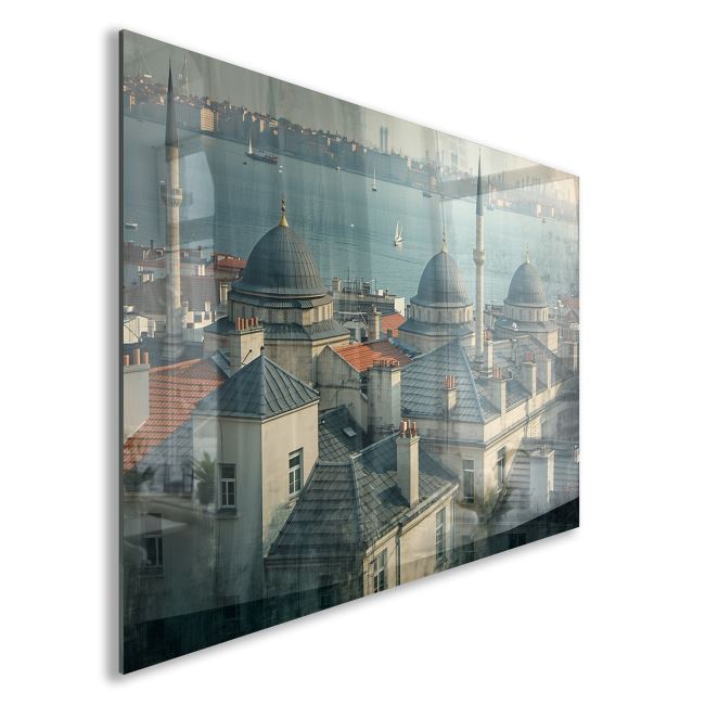 Doğa Manzaralı Cam Tablo - İstanbul - Yatay Motif 02-010 