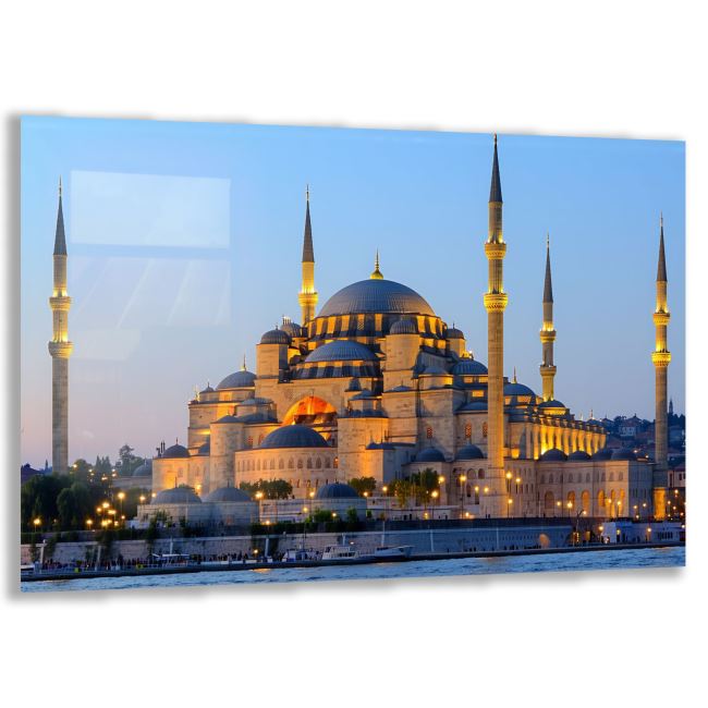 Doğa Manzaralı Cam Tablo - İstanbul - Yatay Motif 02-024 