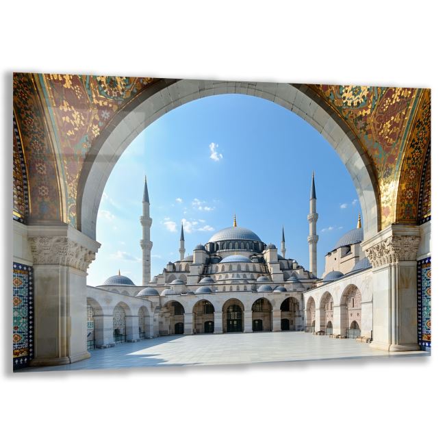 Doğa Manzaralı Cam Tablo - İstanbul - Yatay Motif 02-030 