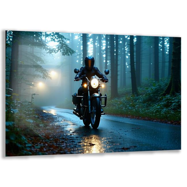 Araçlar Cam Tablo - Motosikletler - Yatay Motif 04-013 